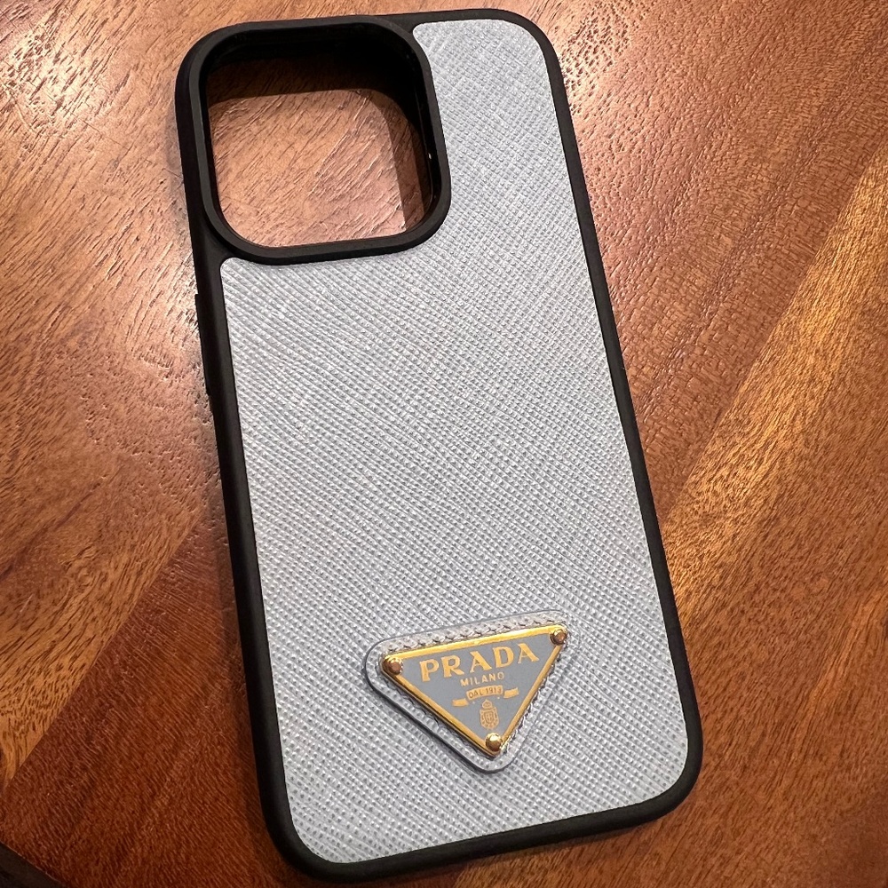 PRADA leather cover for iPhone 15 Pro